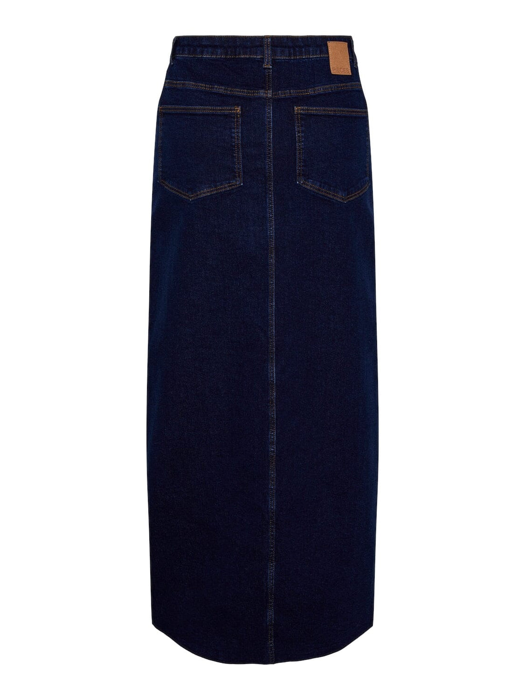 Pieces - Pcjessie Ankle Denim Skirt - 4572721 Dark Blue Denim Rinse Wash Nederdele 