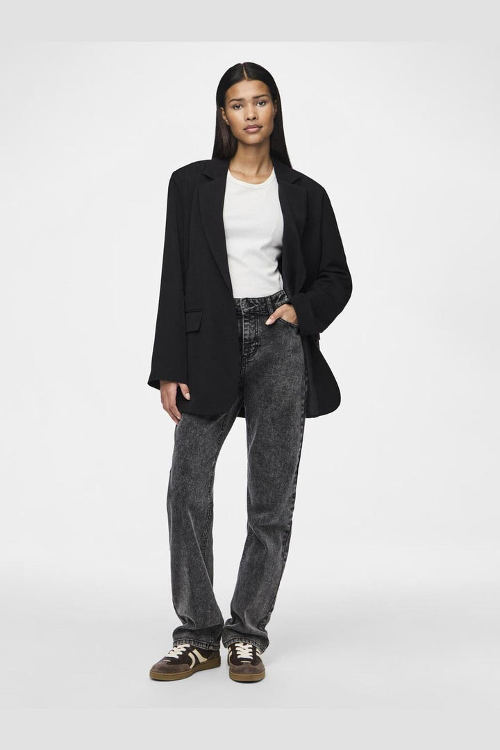 Pieces - Pckamil Ls Loose Blazer - 4738019 Black