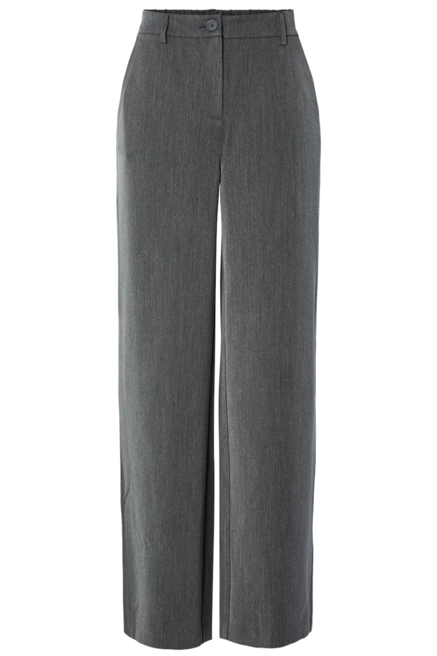 Pieces - Pckamil Wide Pant - 4673961 Dark Grey Melange