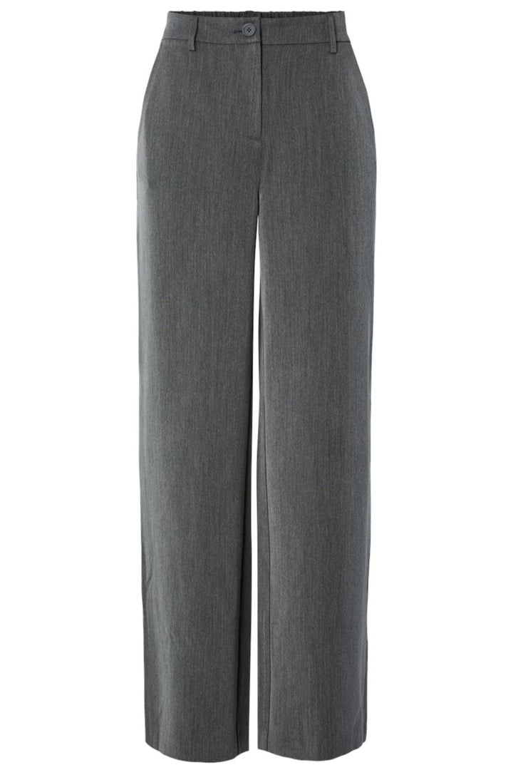 Pieces - Pckamil Wide Pant - 4673961 Dark Grey Melange