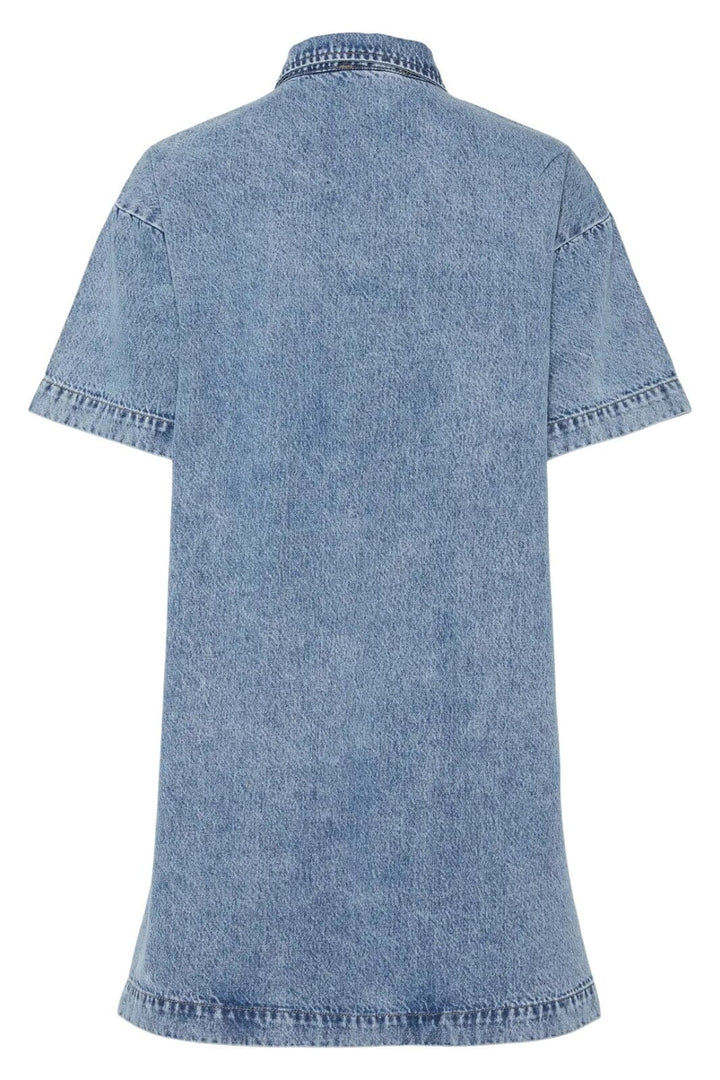 Pieces - Pckenya Ss A-Shape Denim Dress - 4642793 Medium Blue Denim