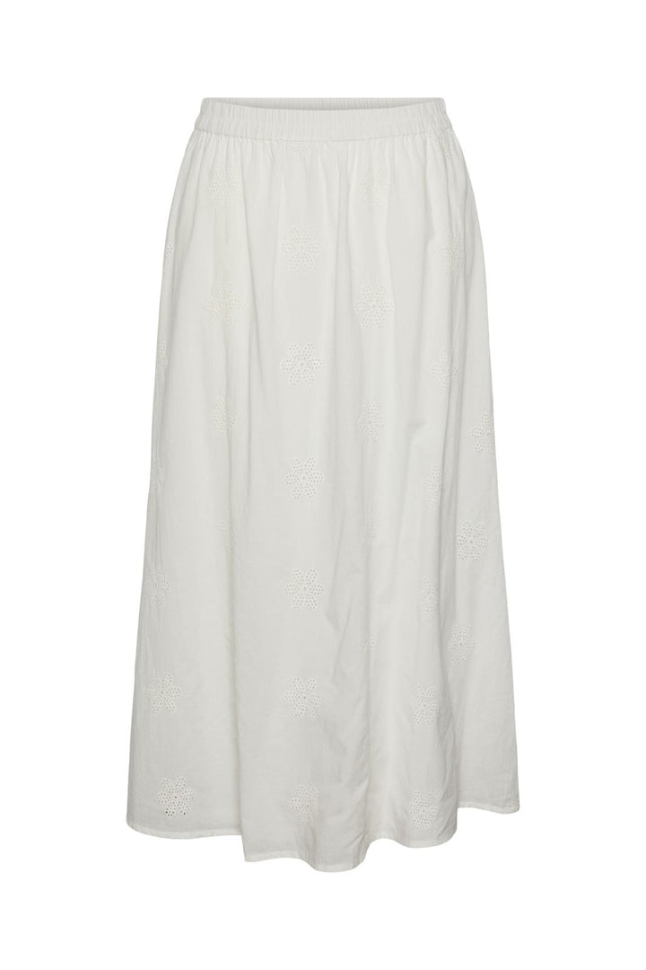 Pieces - Pckilli Long Skirt - 4516379 Cloud Dancer