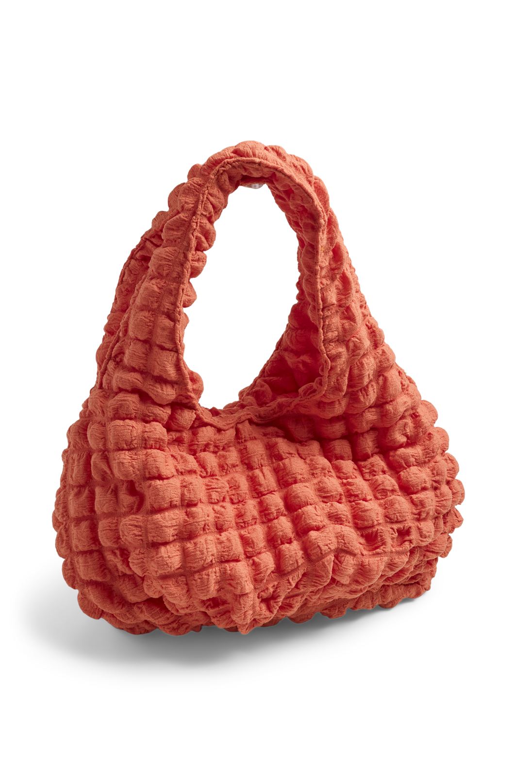 Pieces - Pckinna Waffle Shoulder Bag - 4584832 Mandarin Orange