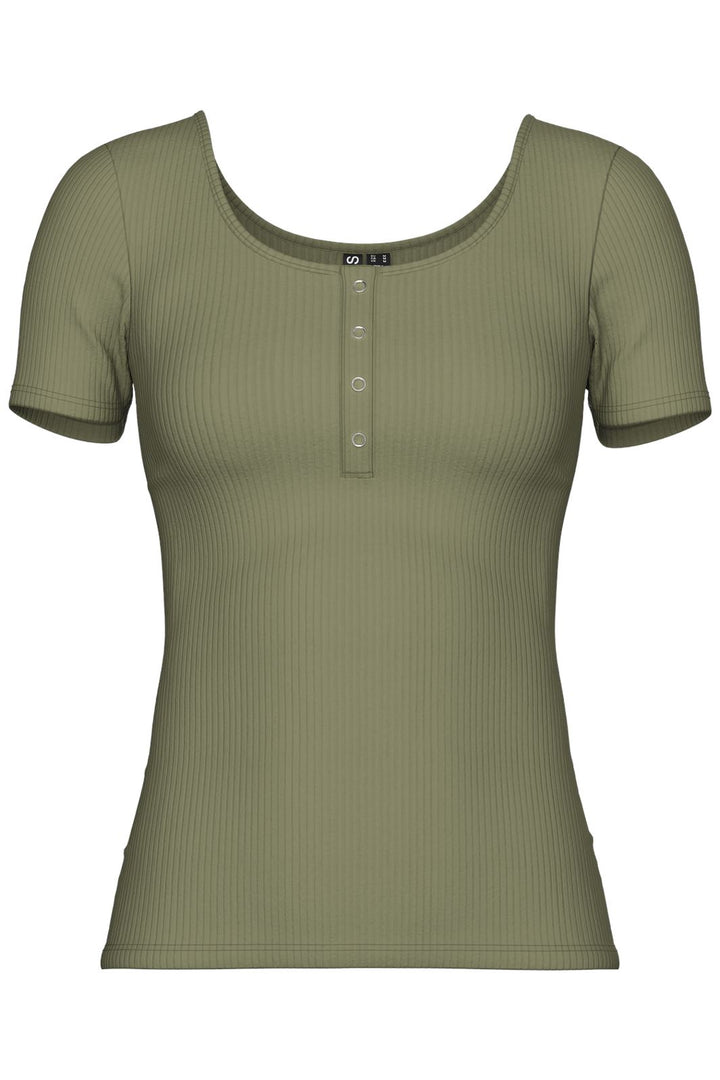 Pieces - Pckitte Ss Top - 3300882 Deep Lichen Green