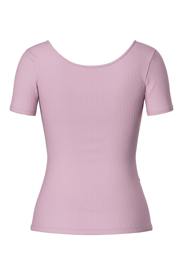 Pieces - Pckitte Ss Top - 4646599 Dawn Pink