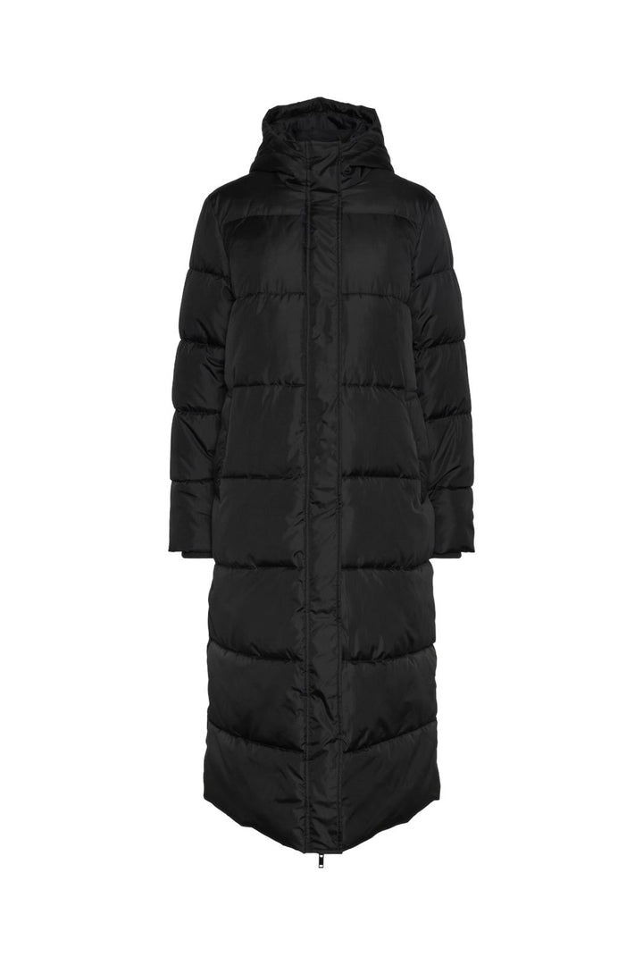 Pieces - Pcmaddie Long Puffer Jacket - 4543062 Black