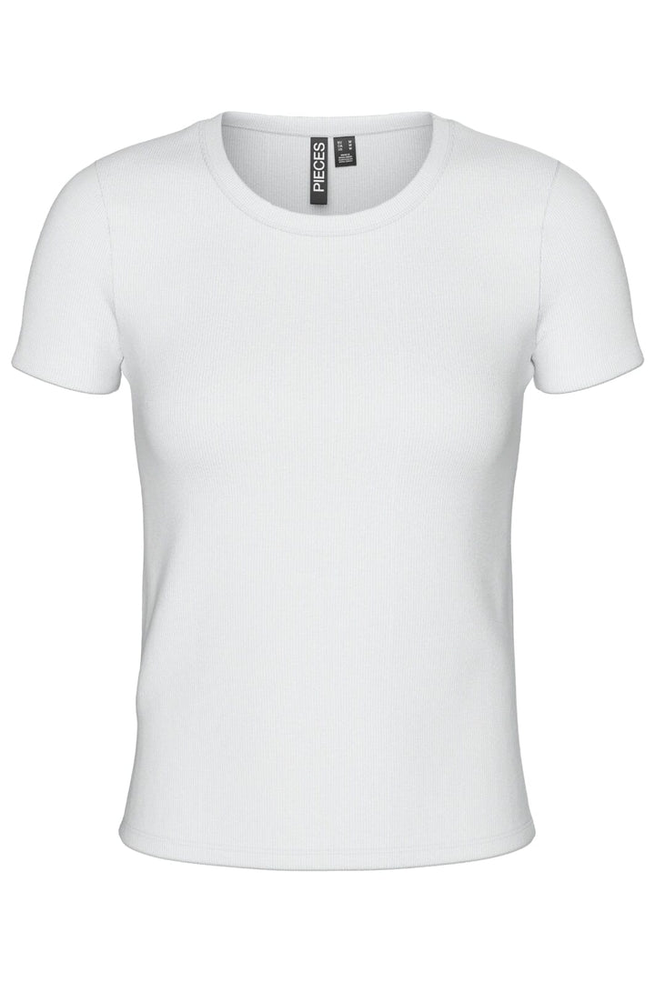 Pieces - Pcmay Ss Tee - 4640335 Bright White