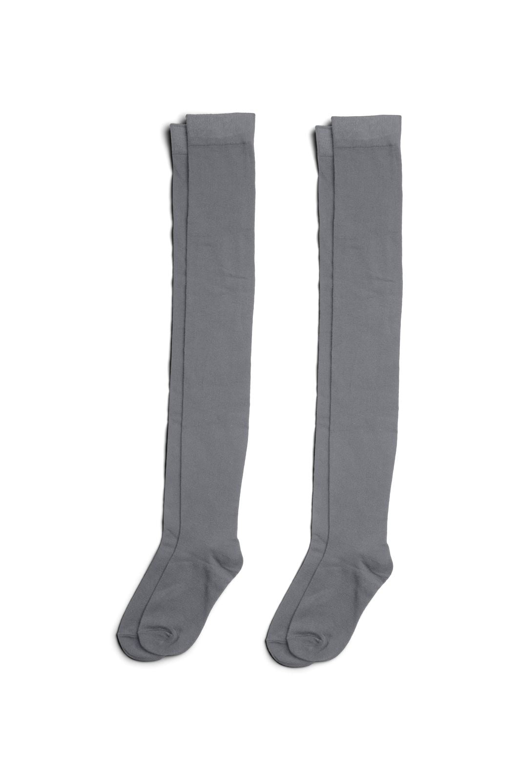 Pieces - Pcnanna Knee High Socks 2 Pack - 4654293 Medium Grey Melange