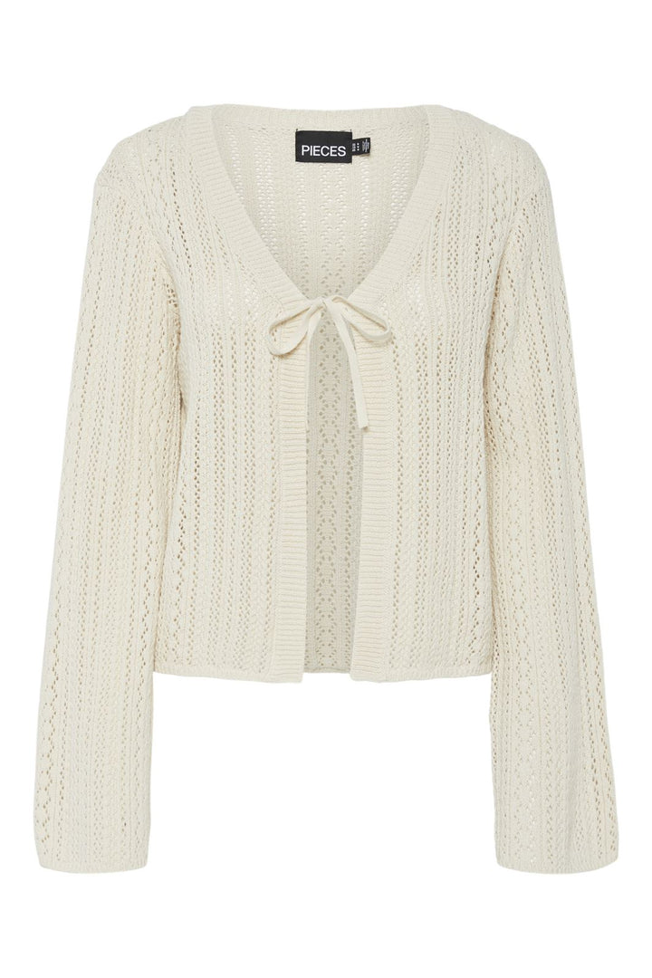 Pieces - Pcnuka Ls Knit Cardigan - 4666809 Birch