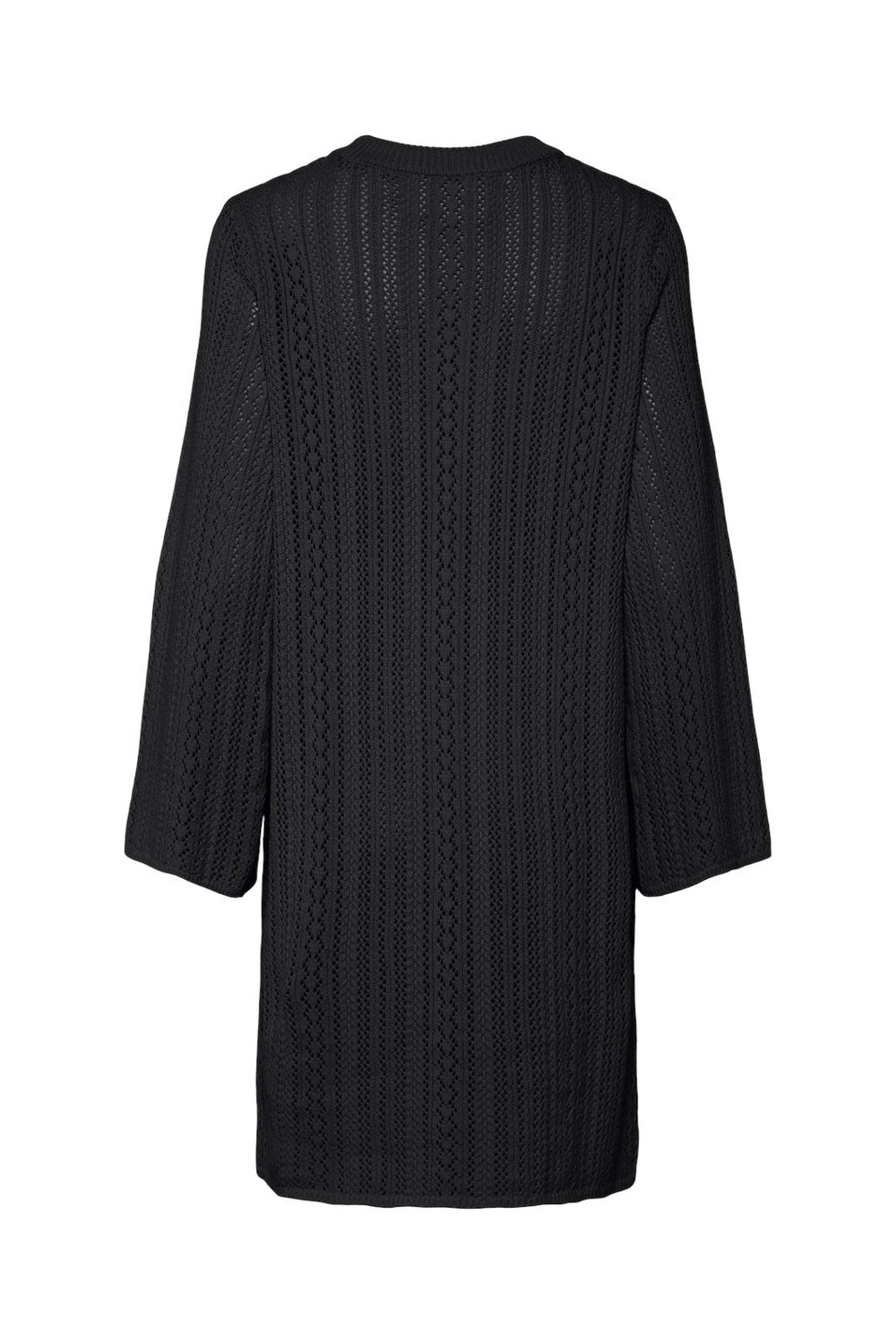 Pieces - Pcnuka Ls O-Neck Knit Dress - 4661740 Black