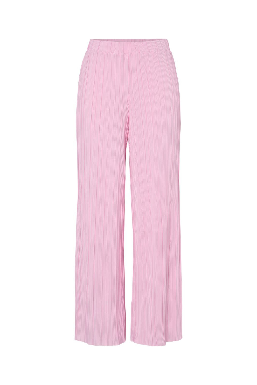 Pieces - Pcpammi Wide Plisse Pants Pwp - 4742177 Roseate Spoonbill