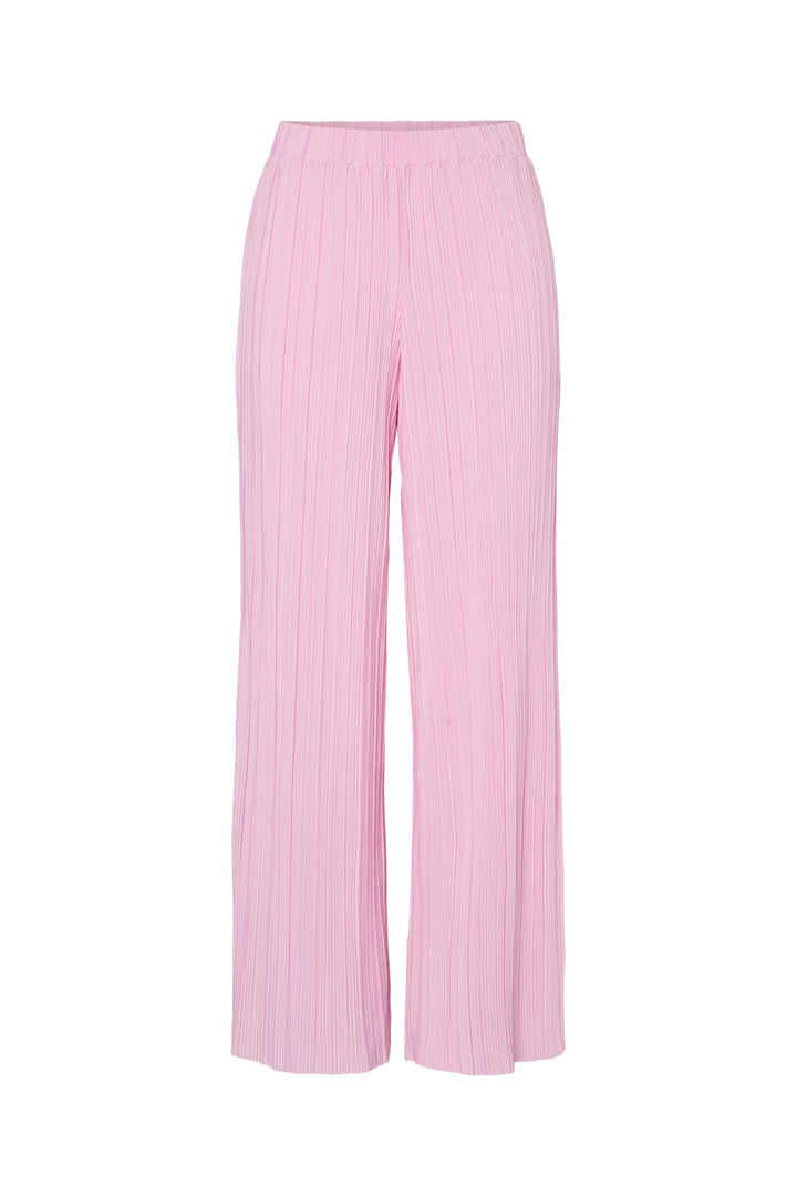 Pieces - Pcpammi Wide Plisse Pants Pwp - 4742177 Roseate Spoonbill