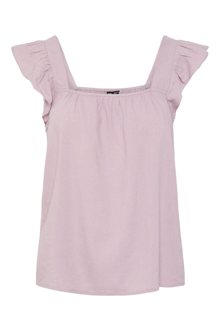 Pieces - Pcpia Sl Top - 4649006 Dawn Pink