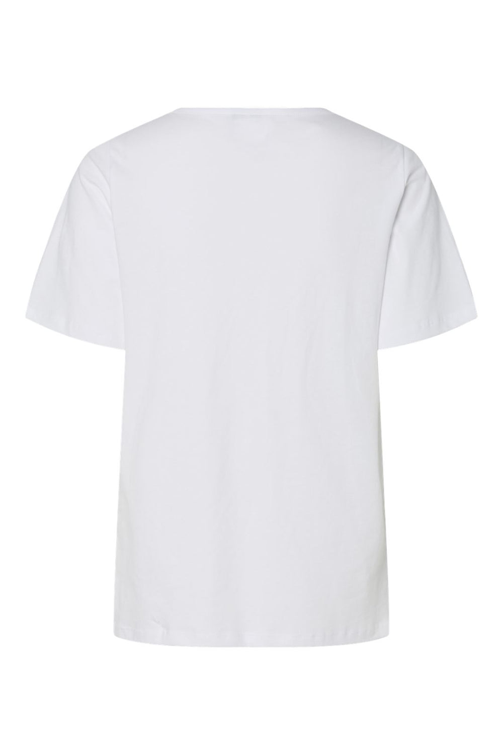 Pieces - Pcpia Ss V-Neck Tee Fc - 4770060 Bright White Leopard Aop Pocket