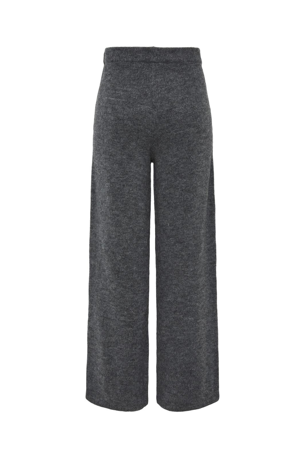 Pieces - Pcpiko Wide Knit Pant - 4631068 Dark Grey Melange