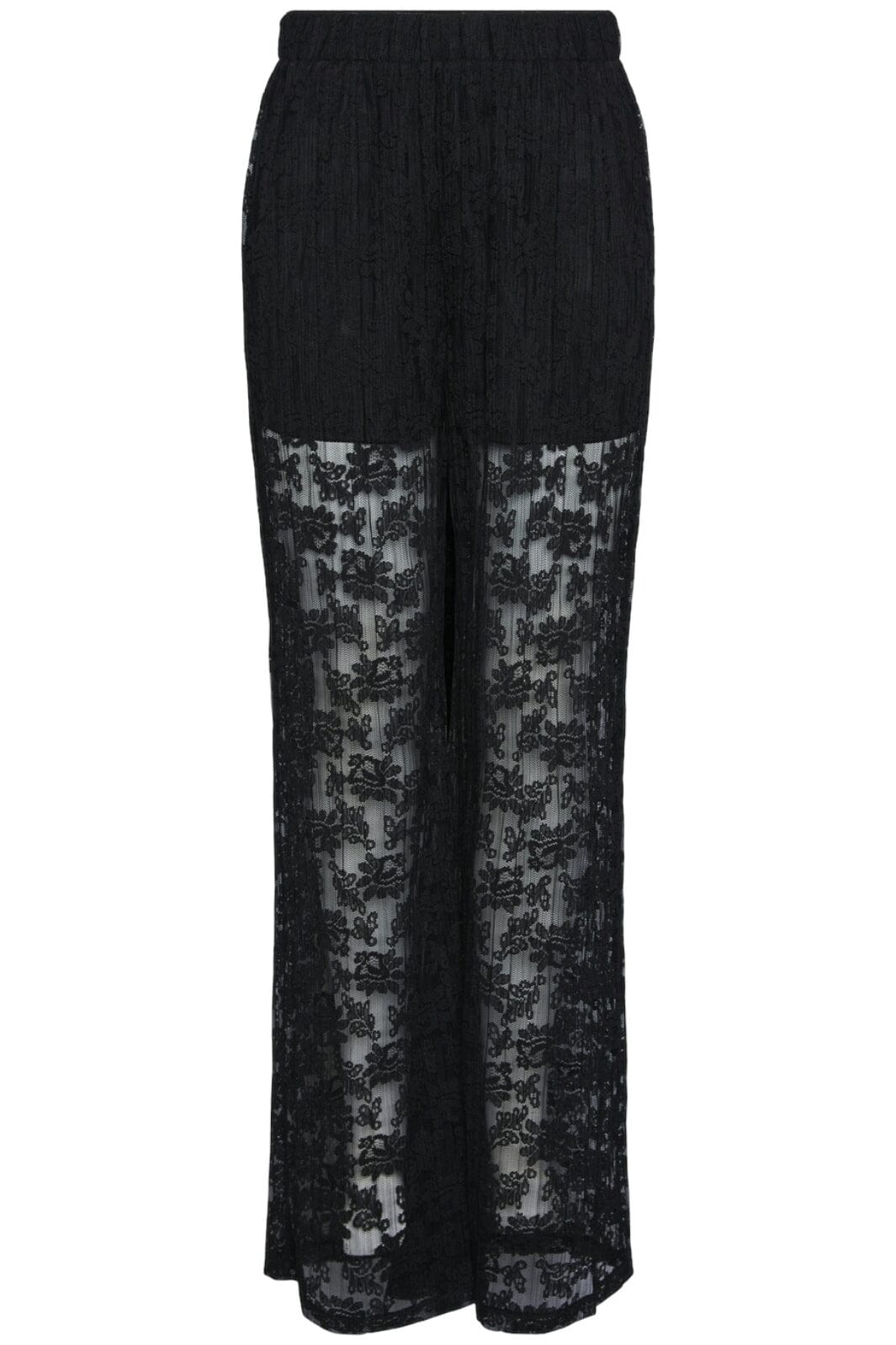 Pieces - Pcpricilla Lace Pant - 4450670 Black Bukser 