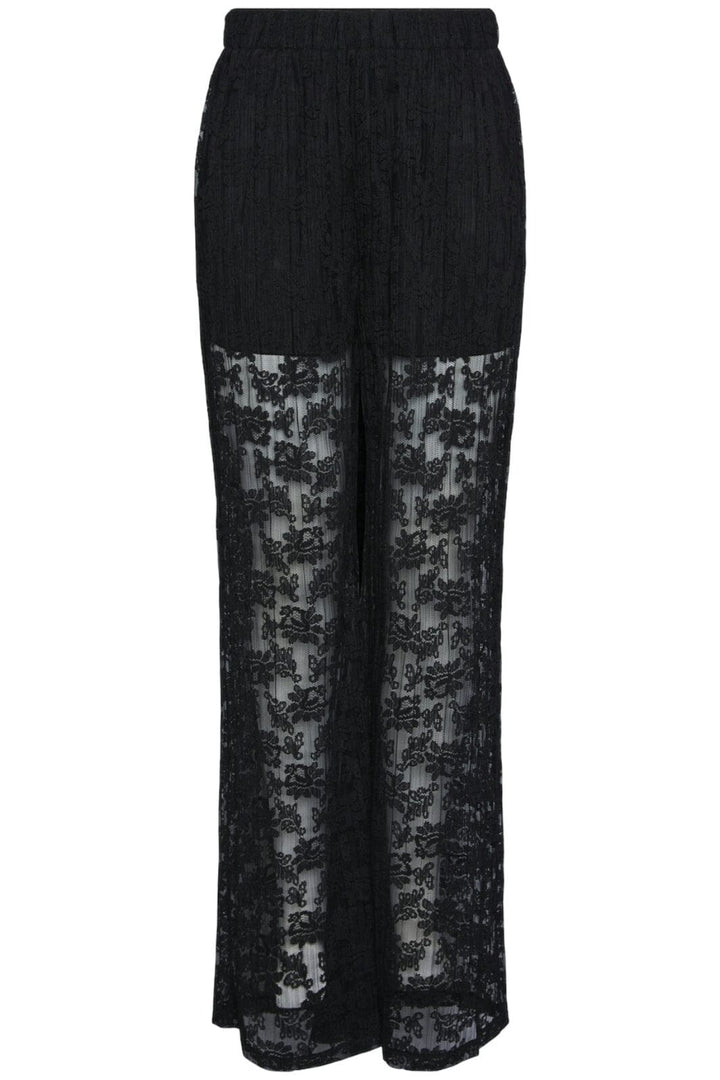 Pieces - Pcpricilla Lace Pant - 4450670 Black Bukser 