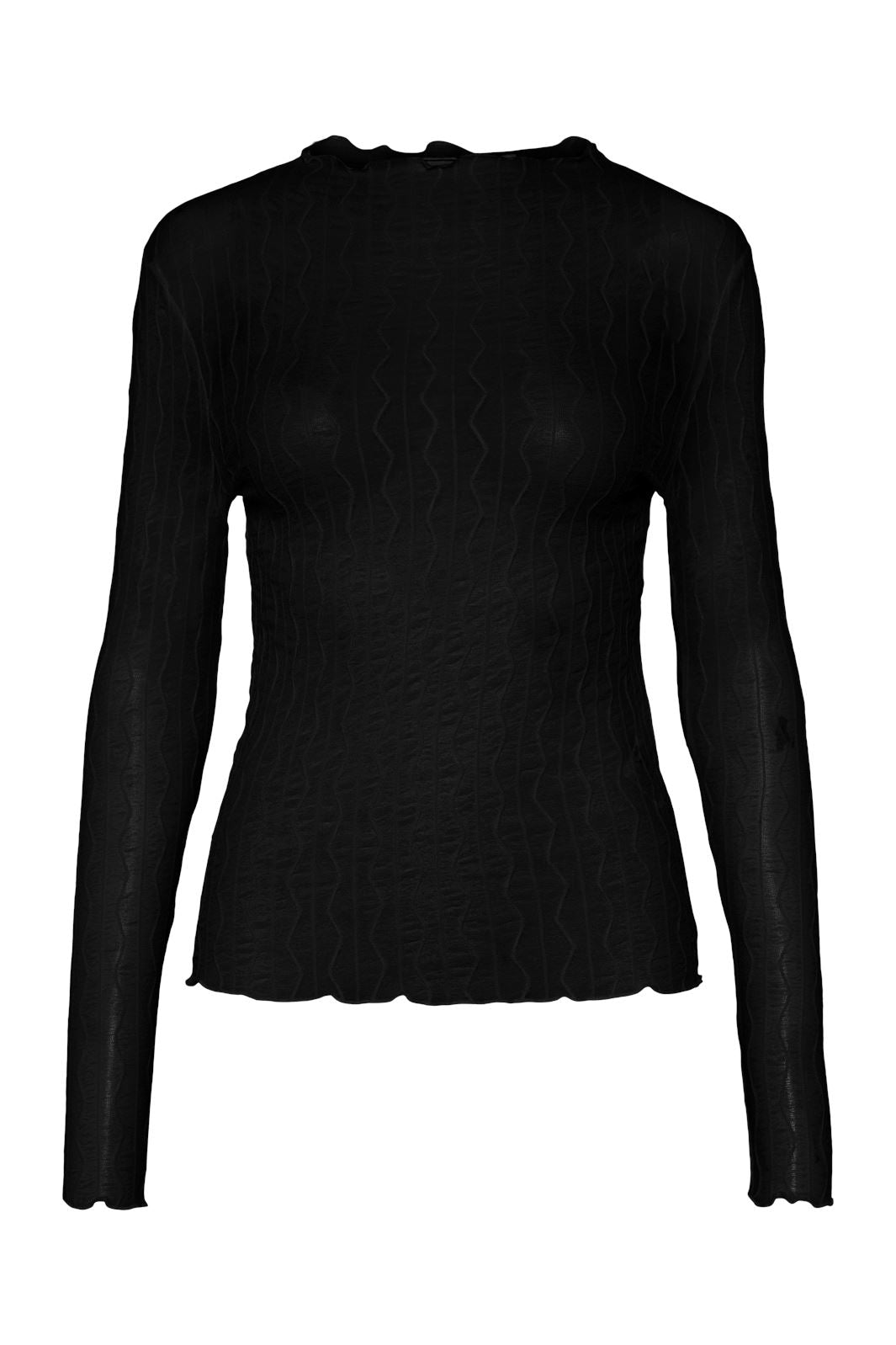 Pieces - Pcpriya Sandra Ls Mockneck Top - 4712991 Black