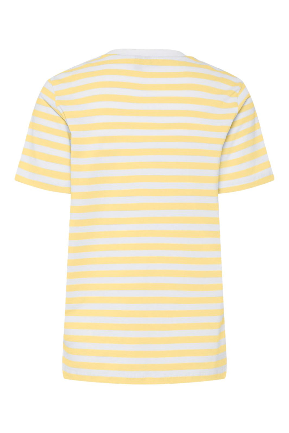 Pieces - Pcria Ss Tee Stripes - 4651142 Pale Banana Bright White