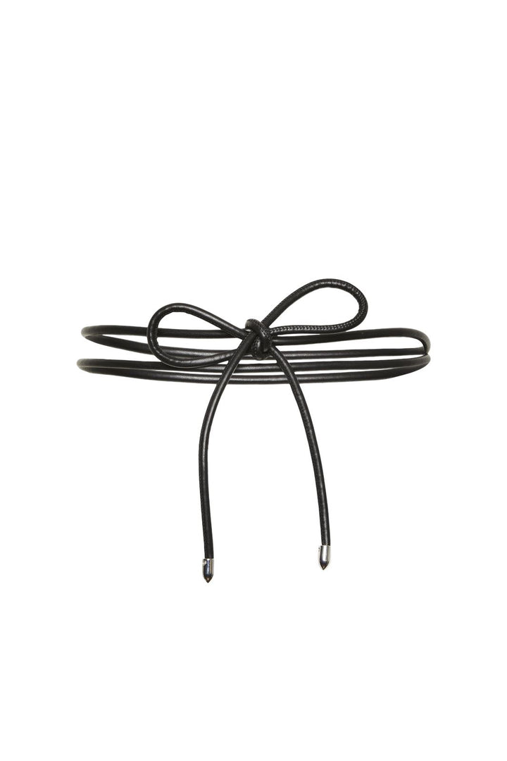 Pieces - Pcriona Rope Belt - 4618008 Black Silver Trim