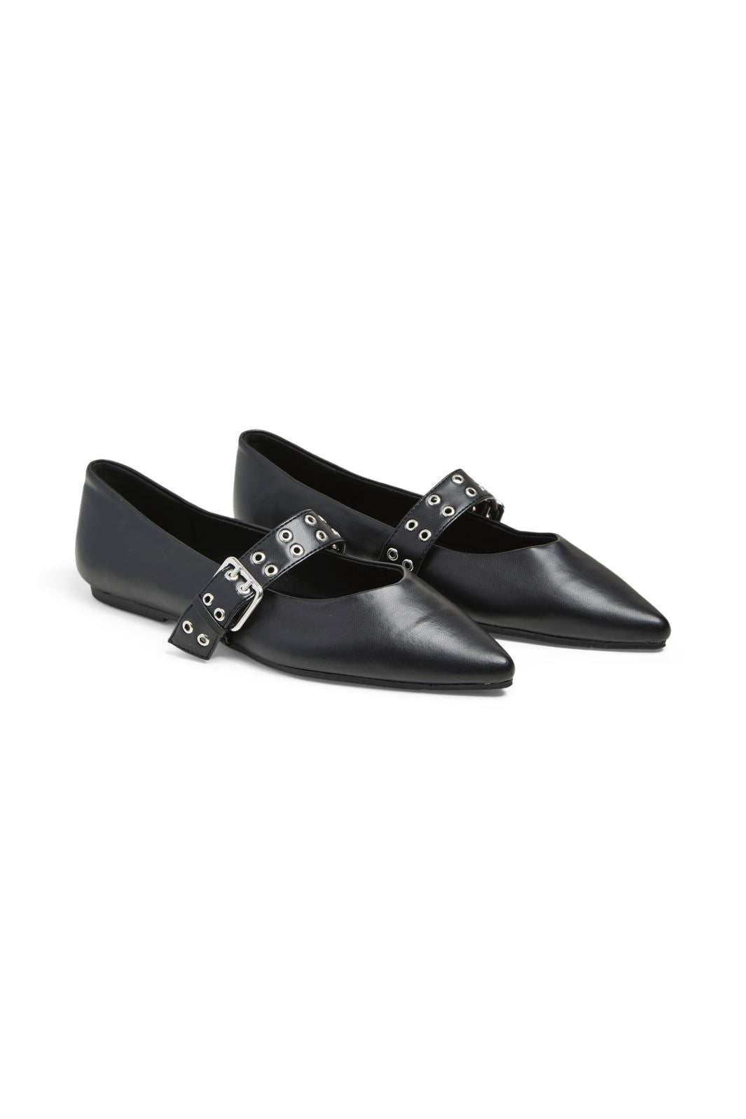 Pieces - Pcsaga Buckle Ballerina - 4714705 Black