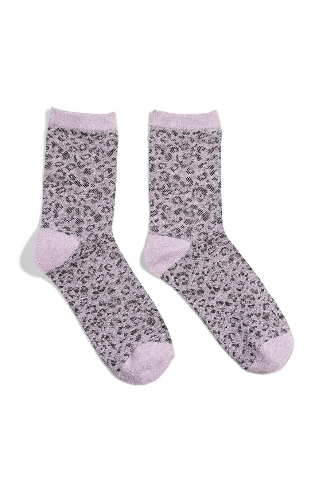 Pieces - Pcsebby Glitter Long Socks - 4548085 Pink Lavender Festival Fuchsia