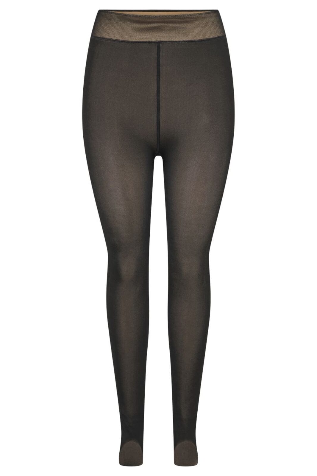 Pieces - Pcsophie Fleece Tights - 4546897 Black Nude Fleece Strømpebukser 