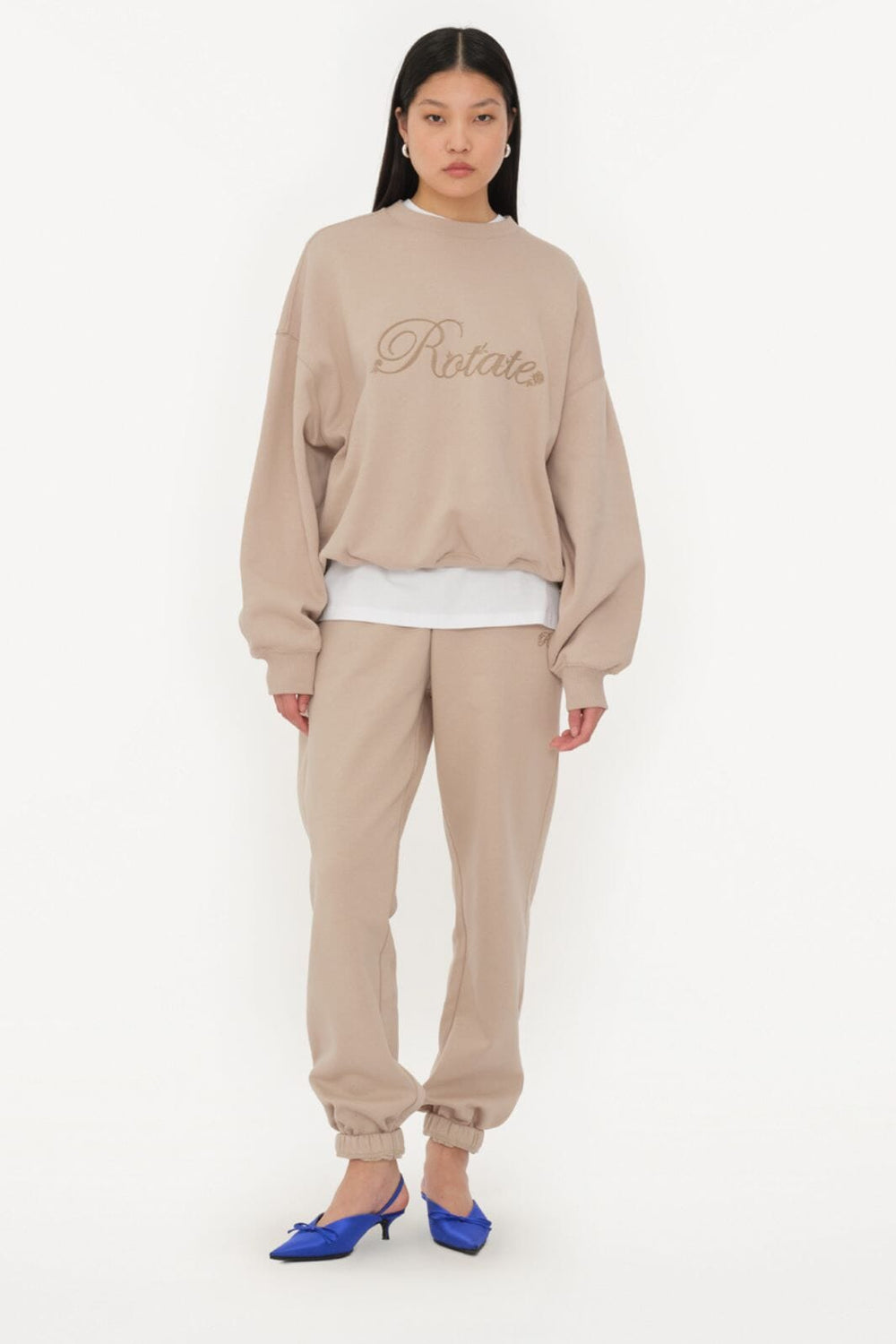 Rotate - Heavy Sweatpants 1134242313 - 2313 Simply Taupe Beige Sweatpants 