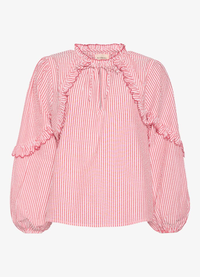 Sissel Edelbo - Balla Top SE 1467 - Red Stripes Bluser 