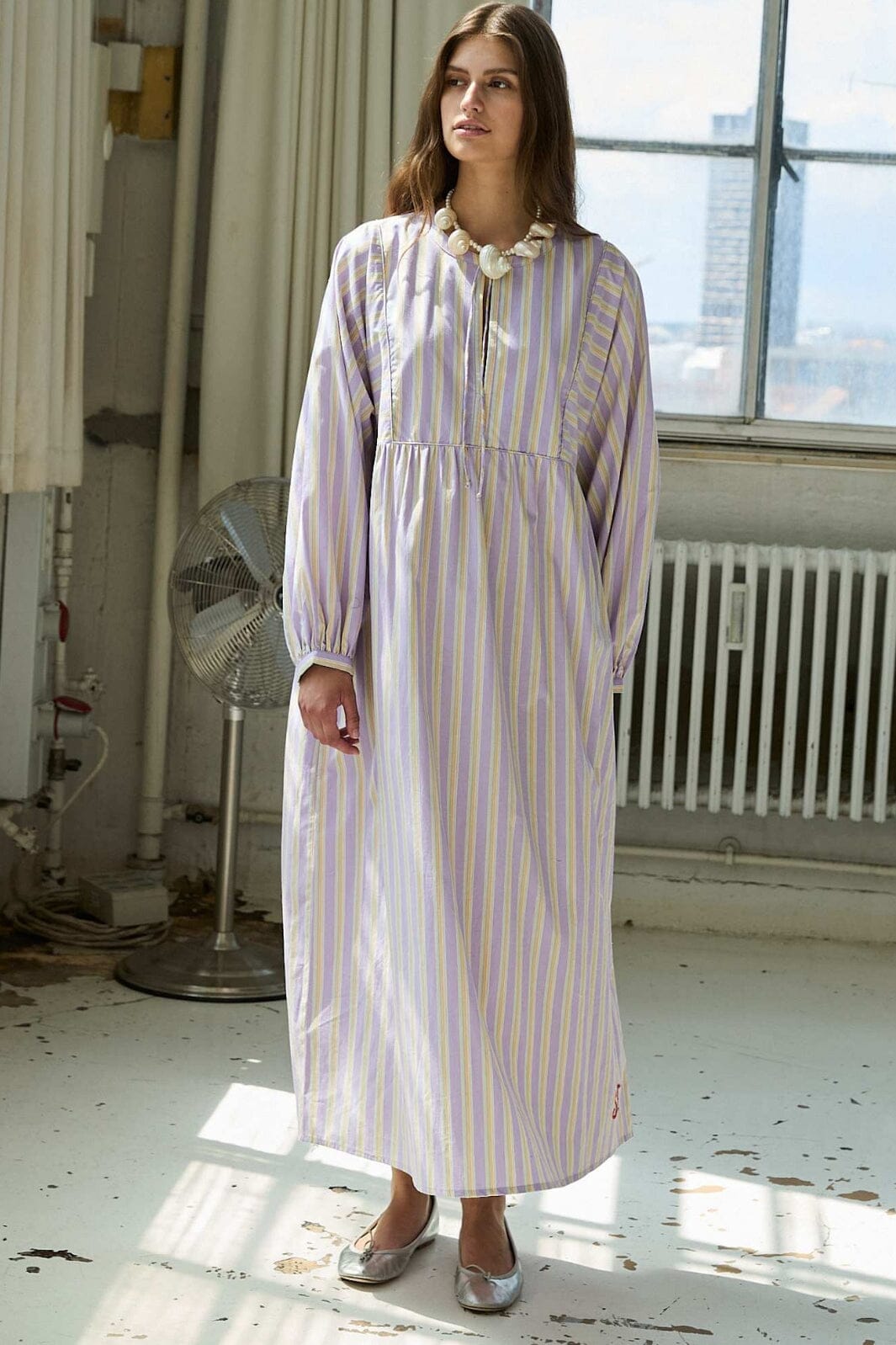 Sissel Edelbo - Vera Dress SE 1456 - Lavender Stripes