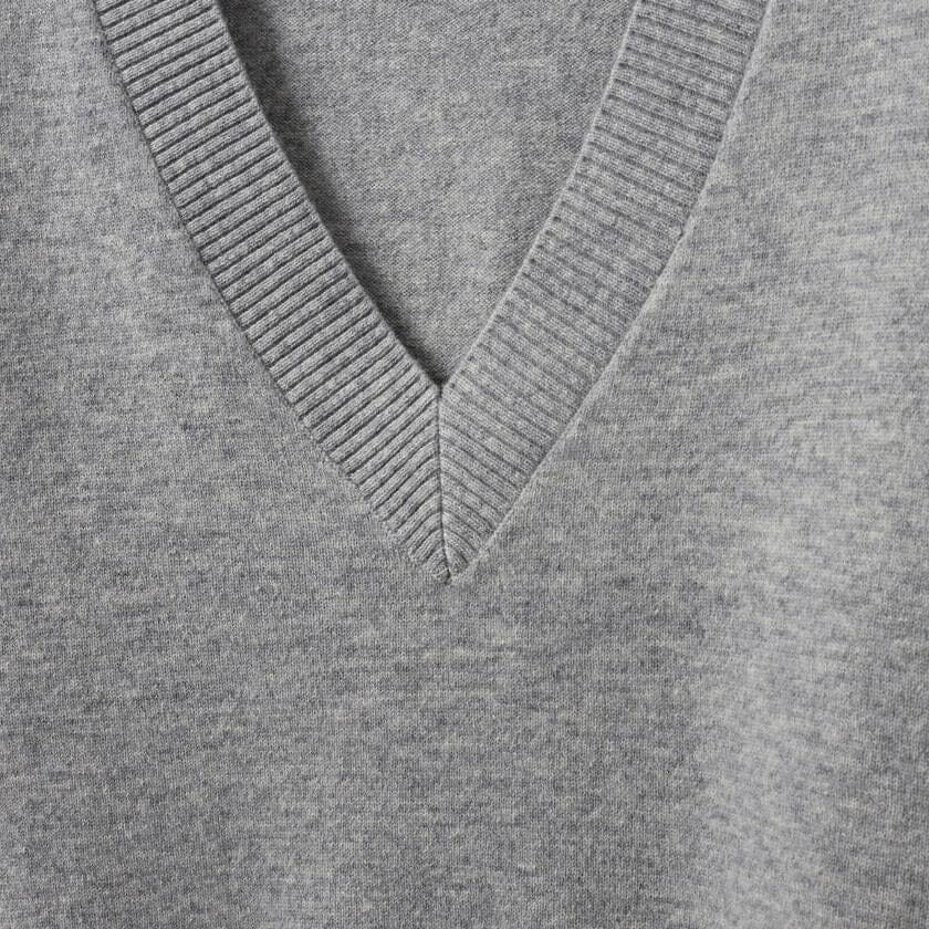 Sofie Schnoor - Snos560 Sweater - Grey Melange Strikbluser 