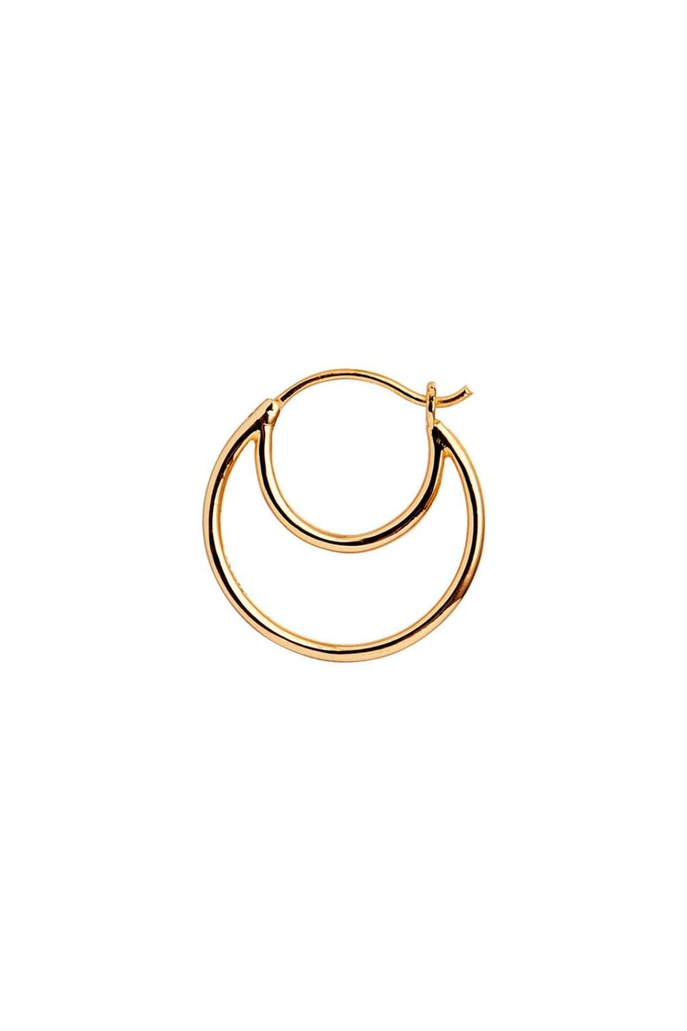 Stine A - Double Creol Earring Gold - 1136-02-S Øreringe 