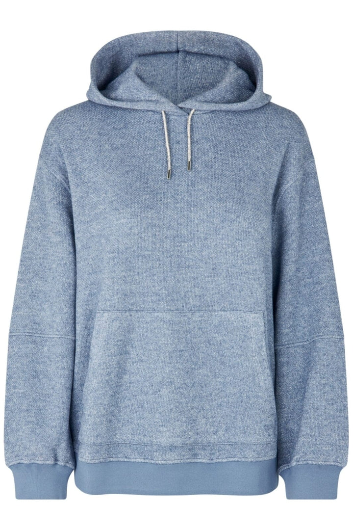 Stine Goya - Oversize Casual Hoodie, 2299 Heavy Lurex Jersey - Infinity Blue Sweatshirts 