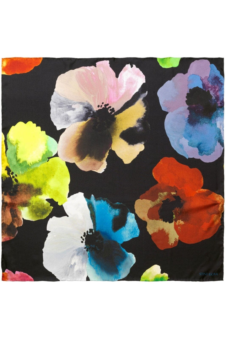 Stine Goya - Small Scarf, 2287 Silk Scarves - Watercolor Bloom Tørklæder 