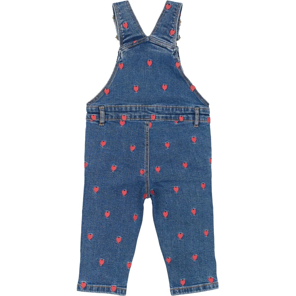 The New Siblings - Tnslovia Denim Dungarees - Medium Blue Denim Wash Heldragter 