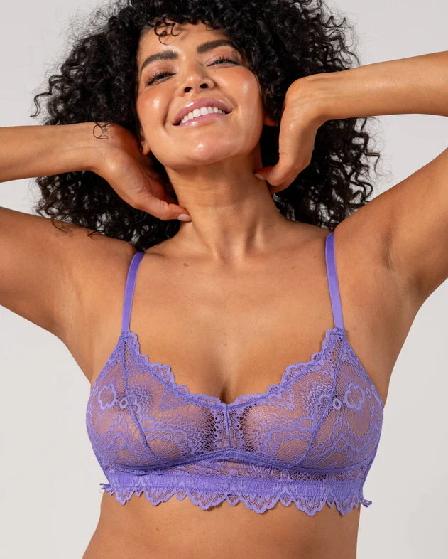 Understatement Underwear - Lace Balconette - Electric Lilac BH 