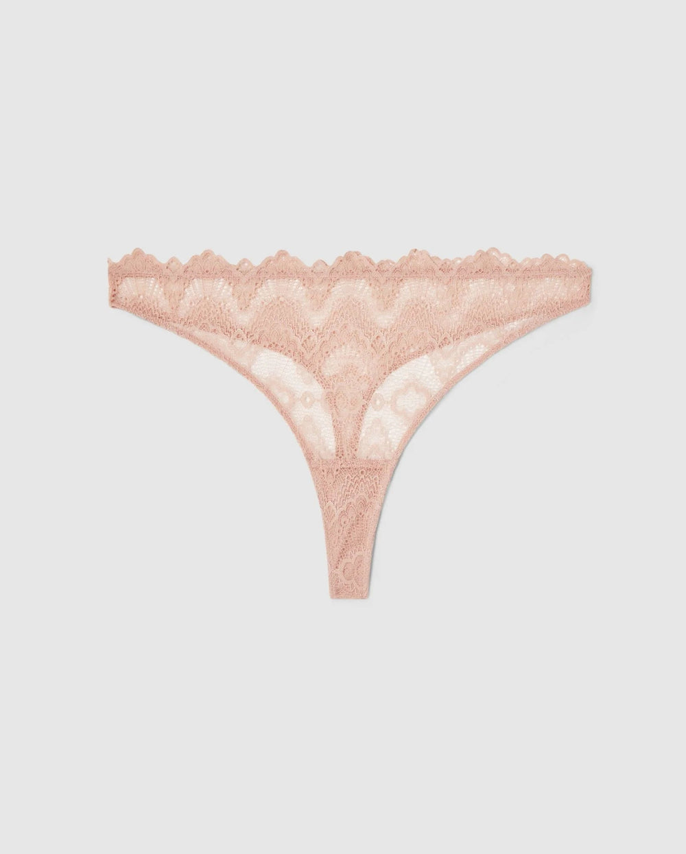 Understatement Underwear - Lace Thong - Nude Underbukser 