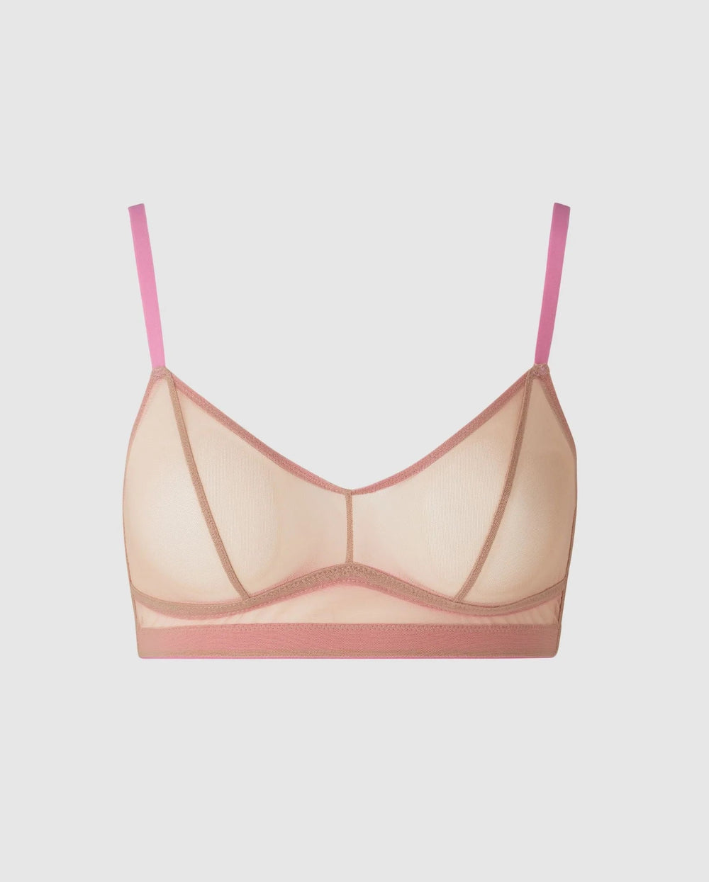 Understatement Underwear - Mesh Balconette - Candy Pink BH 