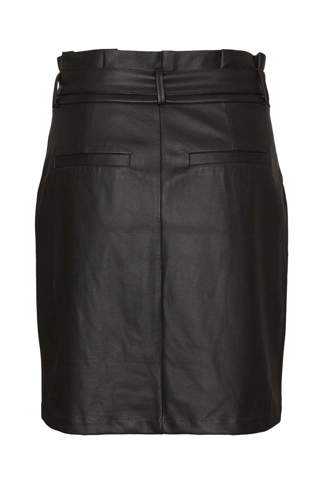 Vero Moda - Vmeva Paperbag Coated Skirt - 4512437 Black Coated