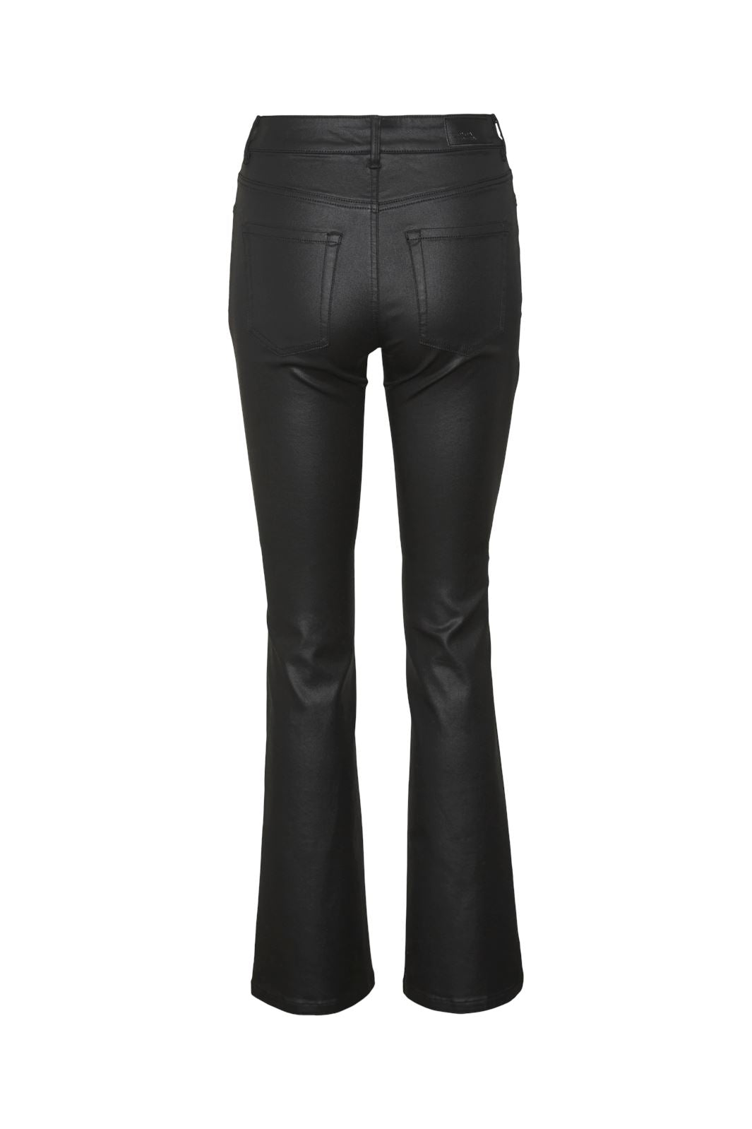 Vero Moda - Vmflash Mr Flared Coated Pants - 4563596 Black