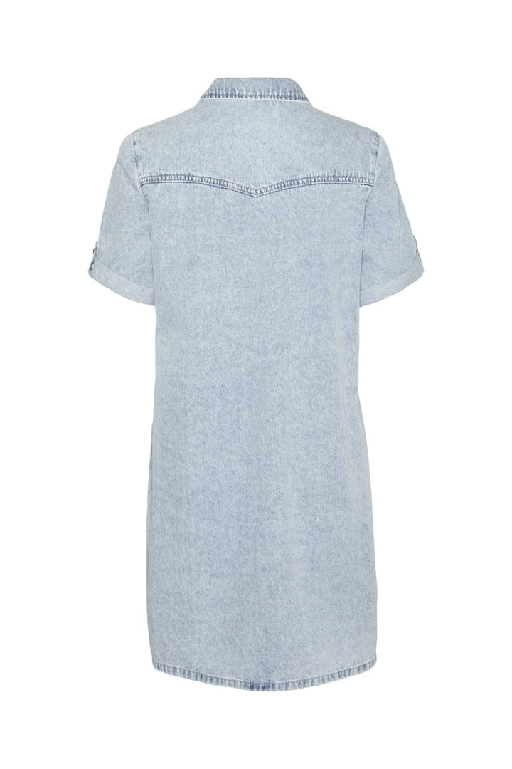 Vero Moda - Vmjennie Ss Short Denim Dress - 4517922 Light Blue Denim