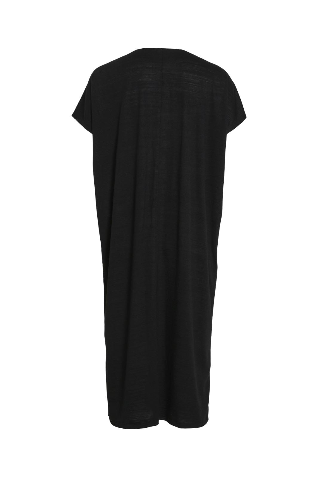 Vila - Vibrielle V-Neck S/S Midi Dress/1S - 4567129 Black Beauty