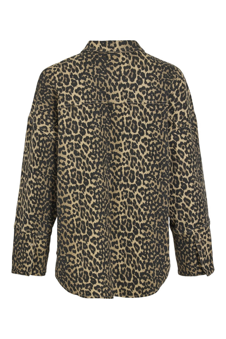 Vila - Vichia Leopard Shirt - 4763073 Birch Leopard