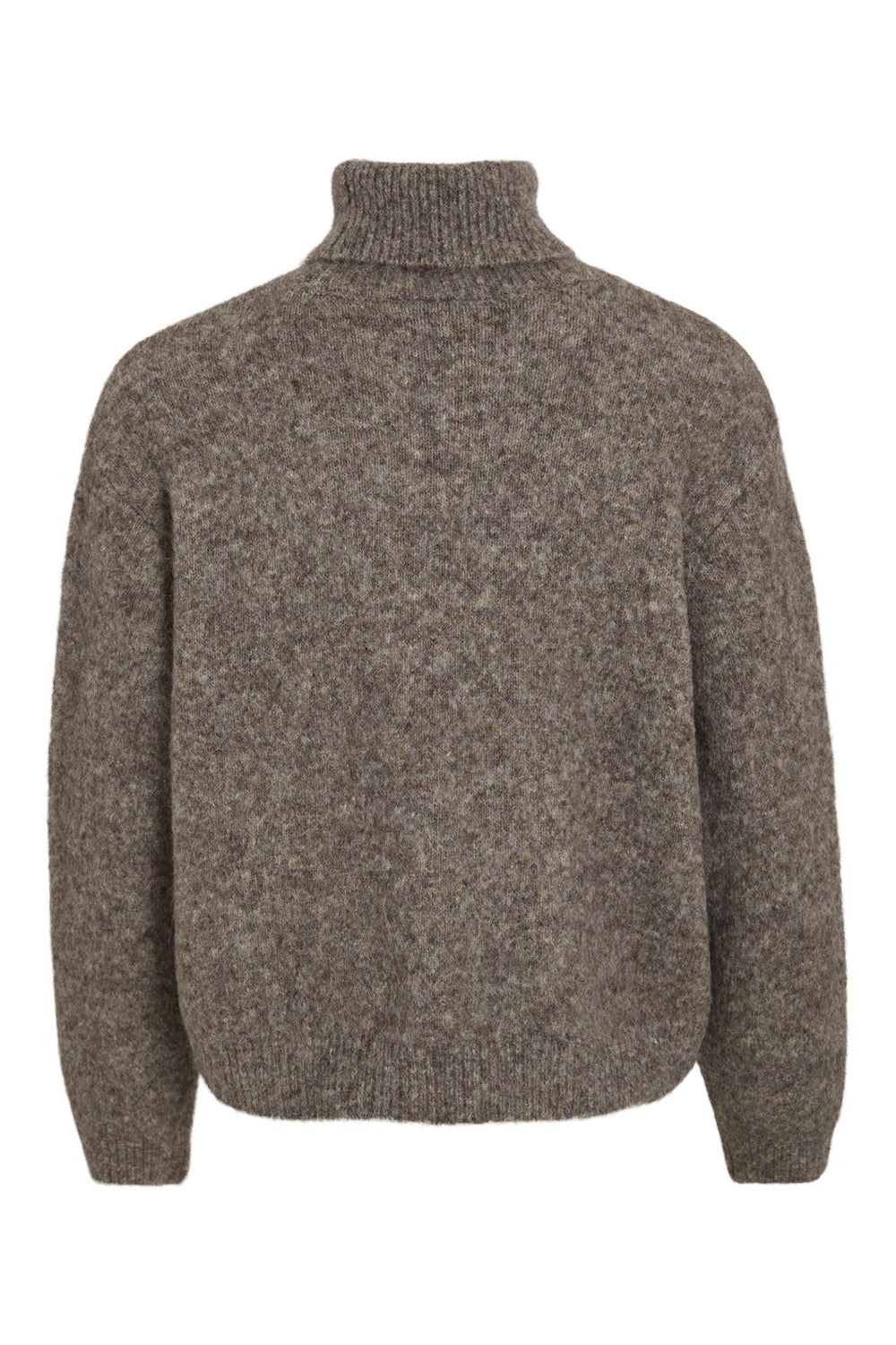 Vila - Vijada L/S Rollneck Pullover/Ka - 4739989 Taupe Gray Melange