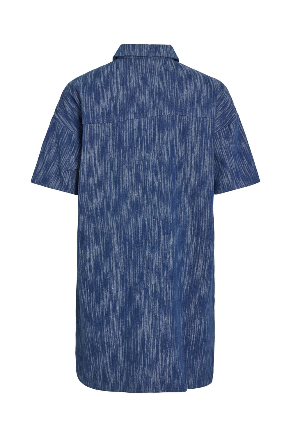 Vila - Vikubra 2/4 Demim Dress - 4734297 Medium Blue Denim Graphic
