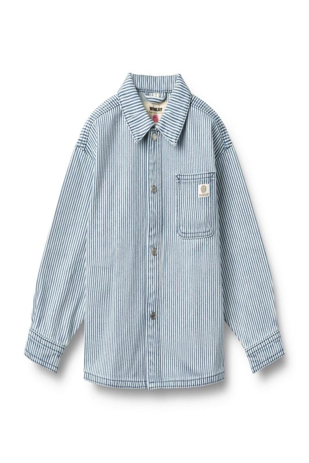 Wheat Collab - Shirt L/s Pappo - 9452 Ink Stripe