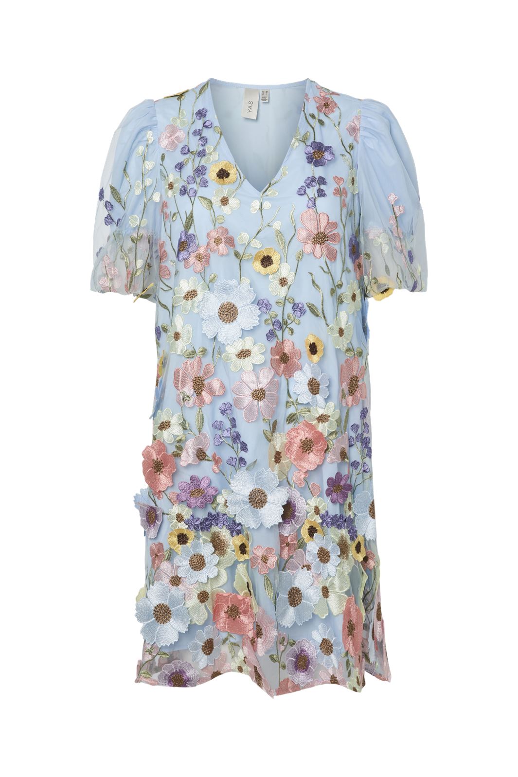 Y.A.S - Yasflowering Ss Dress New - 4782612 Halogen Blue Flowers