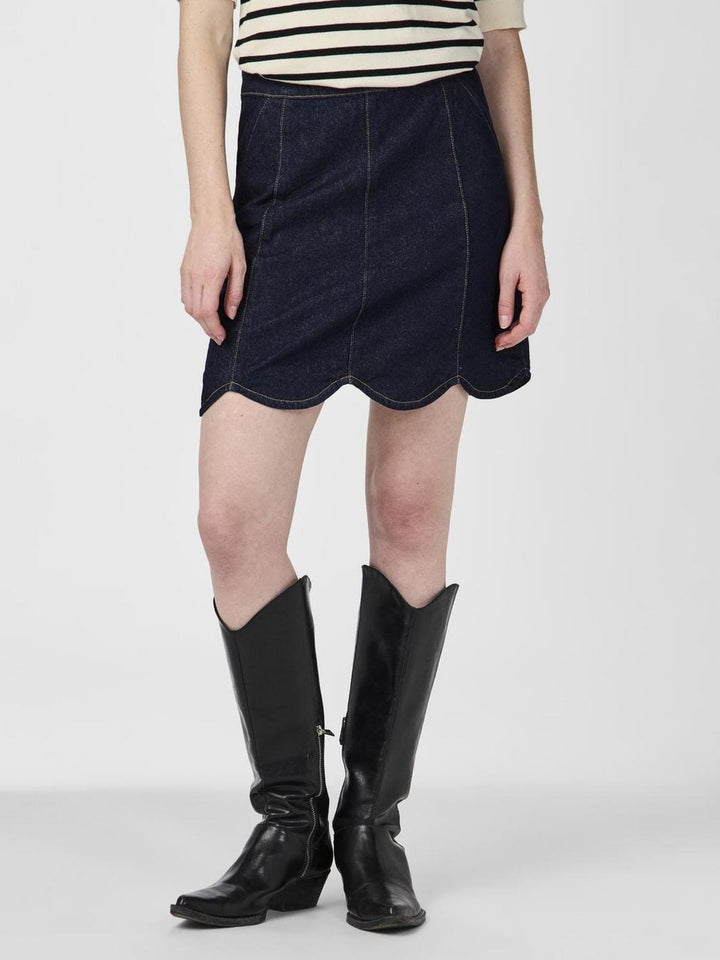 Y.A.S - Yasmaria Short Denim Skirt - 4682486 Dark Blue Denim