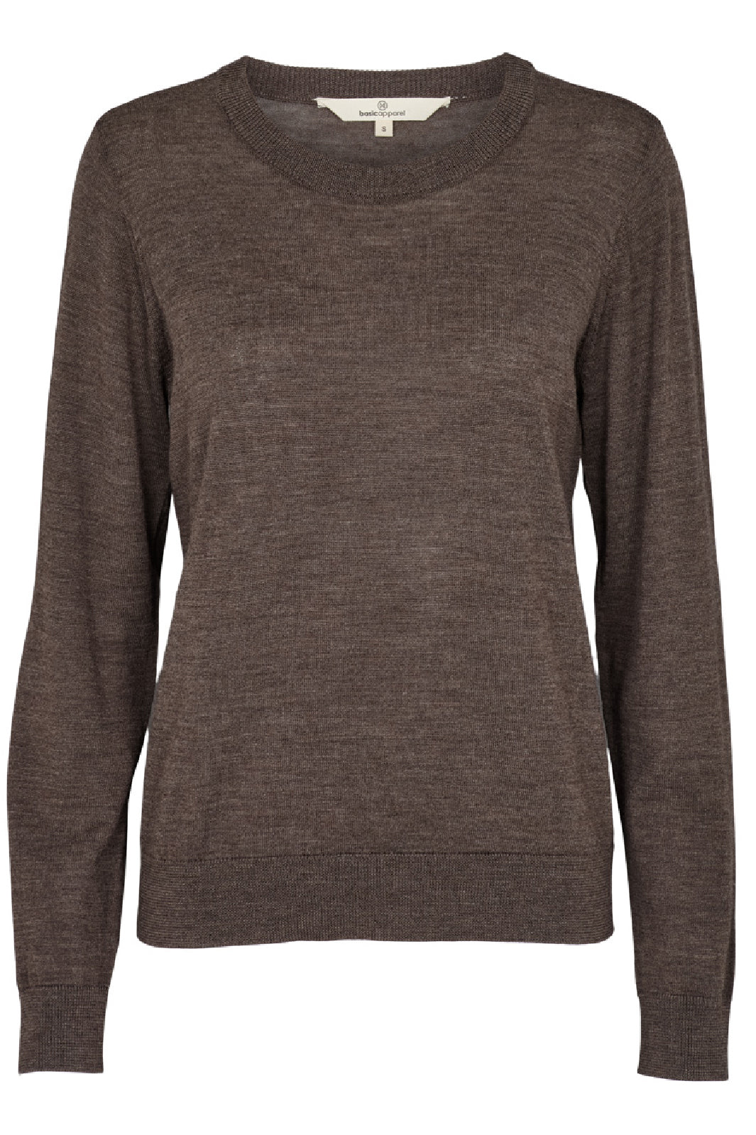 Basic Apparel - Vera Sweater - 354 Brown Mel. Strikbluser 