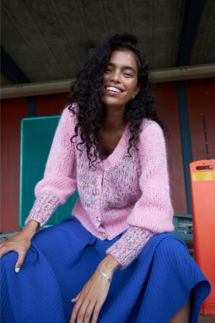 Dawn x Dare - Aidy 121-231 Cardigan - 219 Super Pink Cardigans 